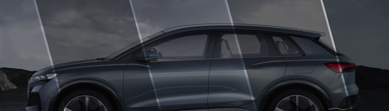 Tint shade comparison across an SUV, the decision window tinting Summerlin customers make first