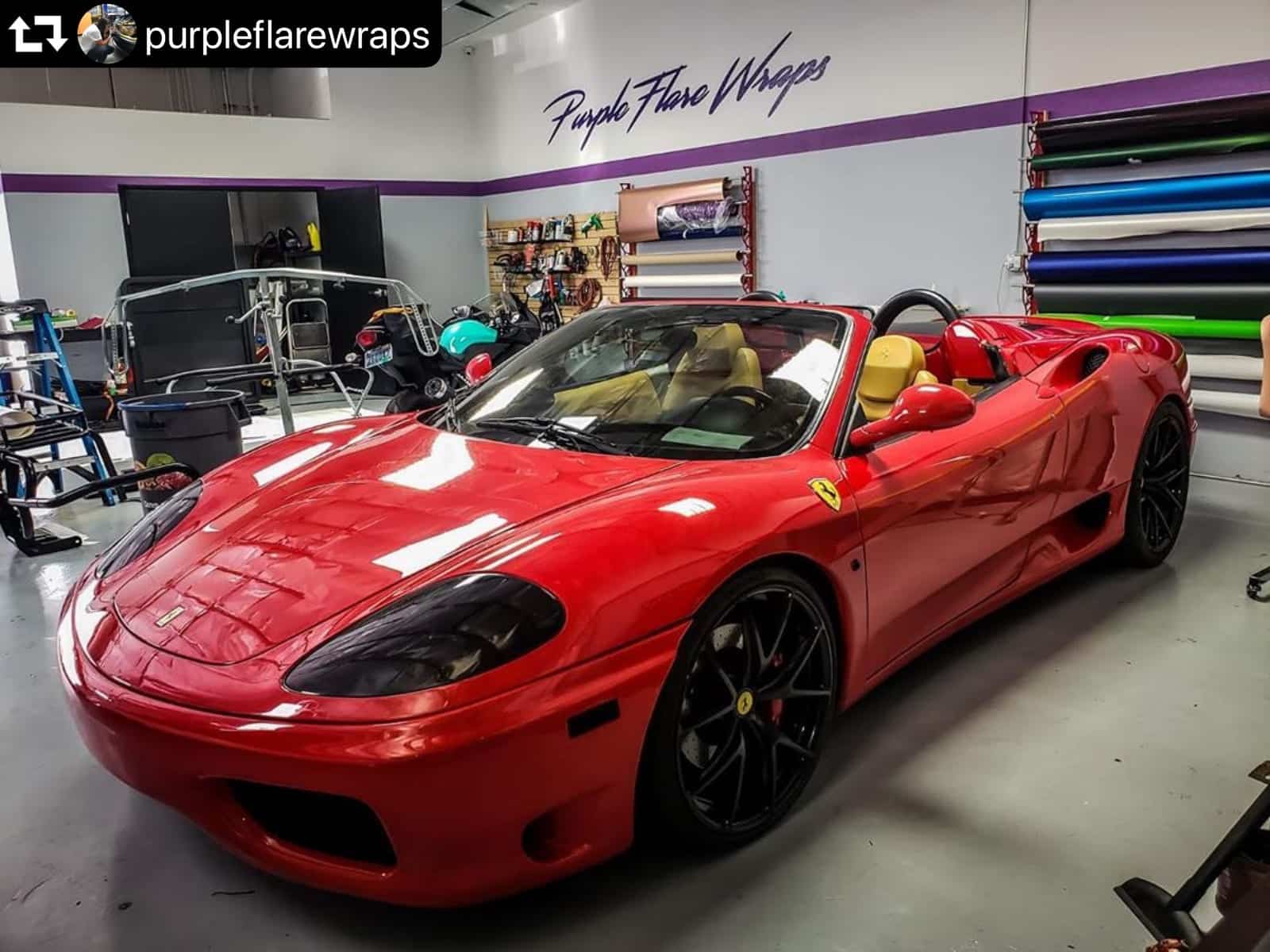 ferrari paint protection film at Vehicle Wraps Vegas Henderson