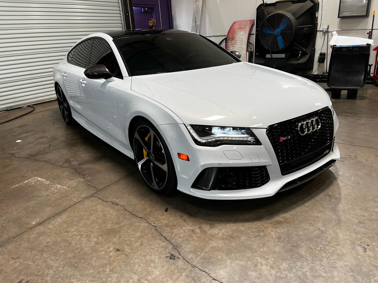 Audi with ceramic window tint finished in our Henderson bay