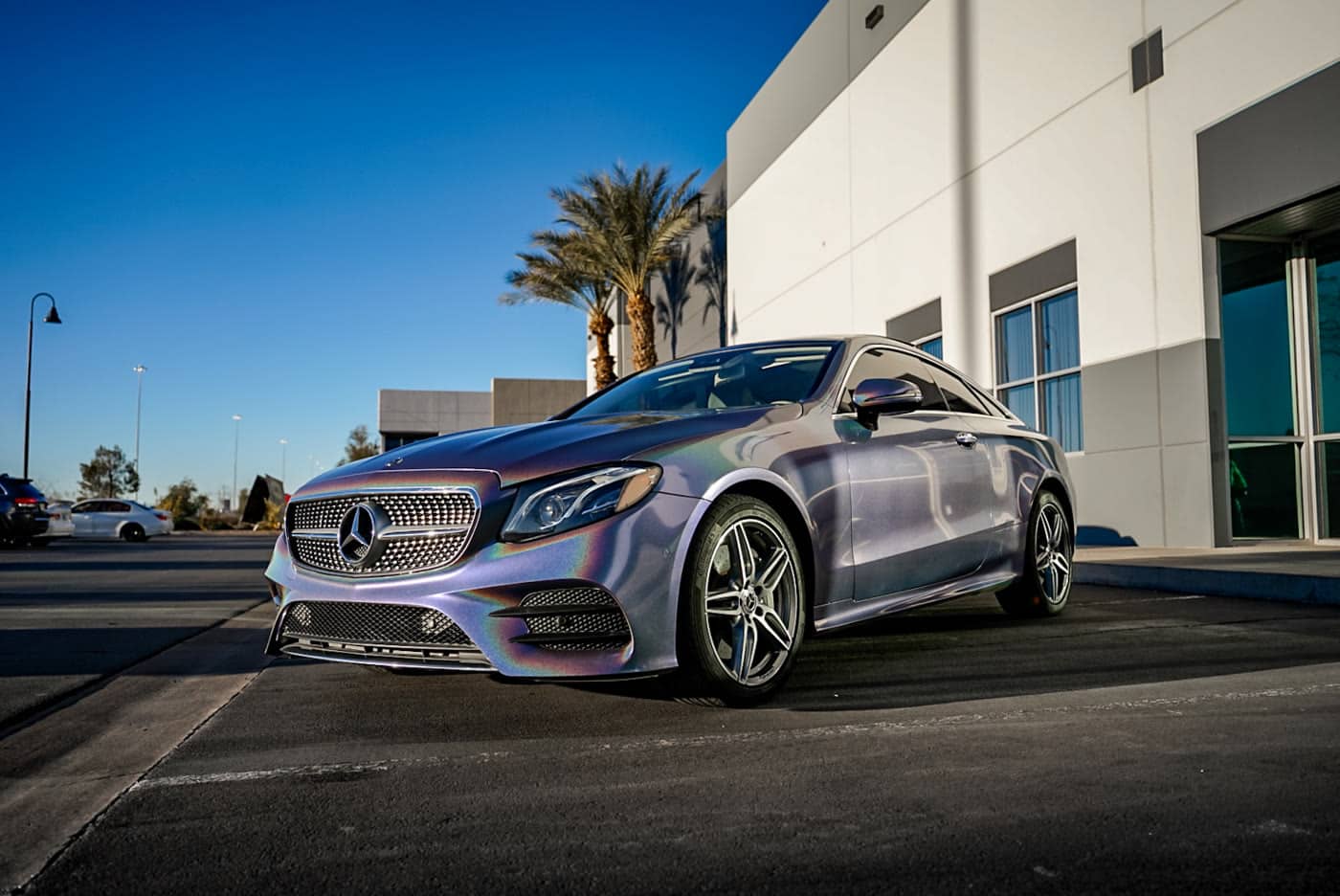 Purple iridescent Mercedes