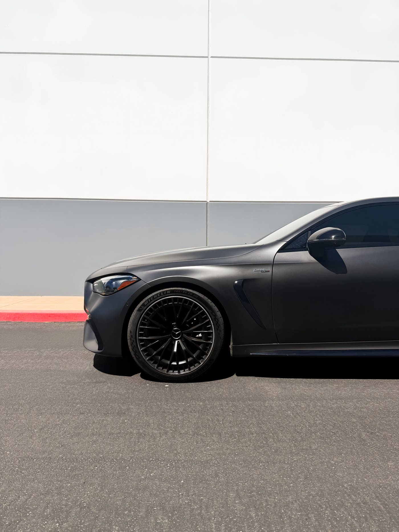 Satin grey Mercedes-AMG
